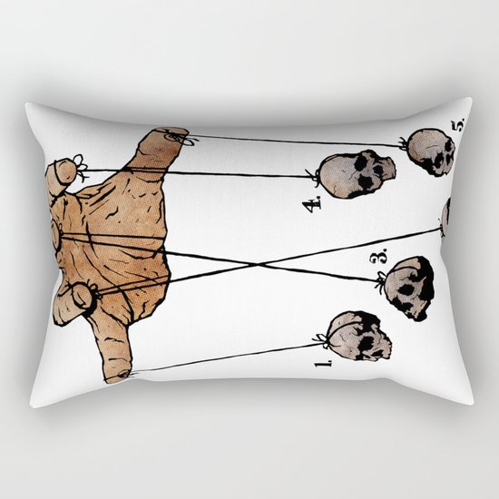 The Five Dancing Skulls Of Doom Rectangular Pillow