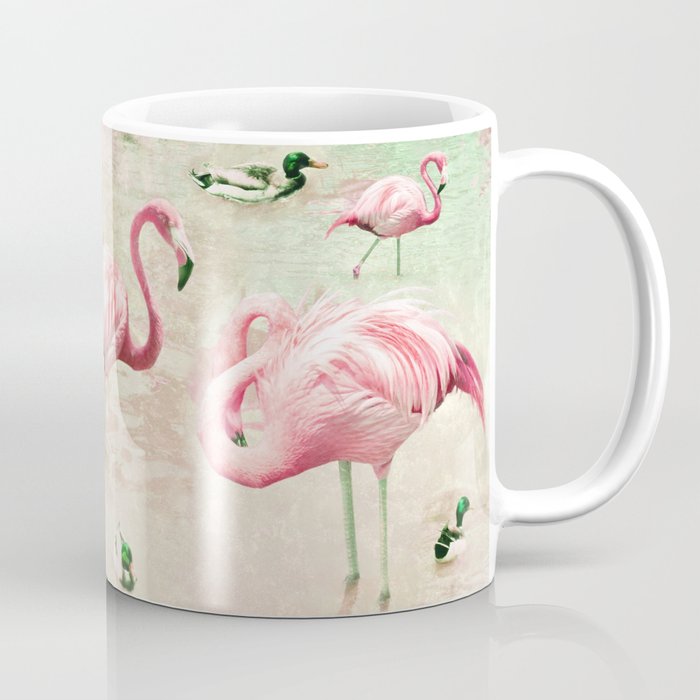 Flamingos Vintage Pink Coffee Mug by Lisa Argyropoulos | Society6