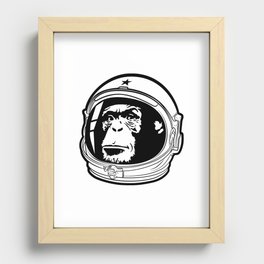 Ape Astronaut Recessed Framed Print