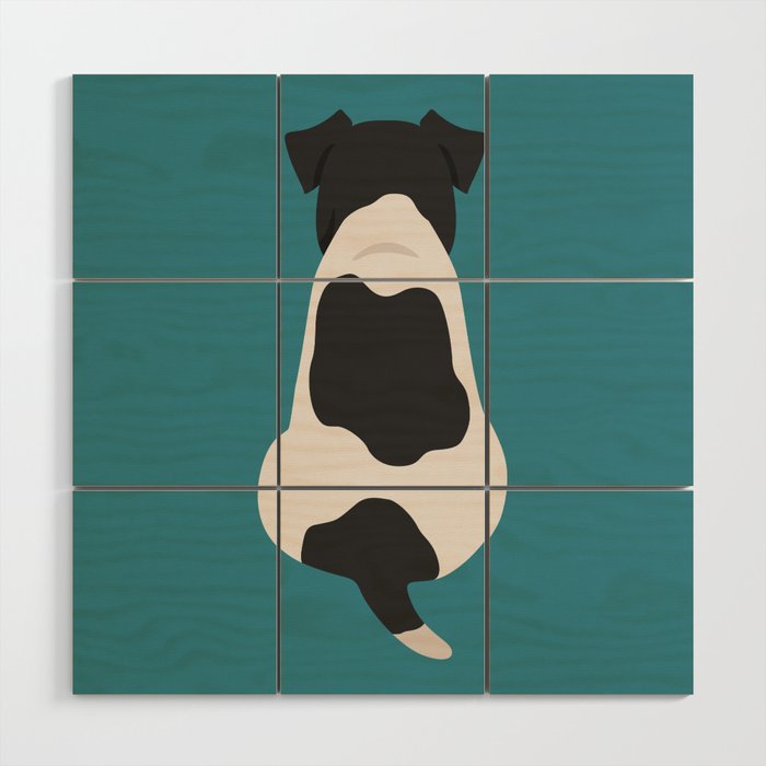 Smooth Fox Terrier back Wood Wall Art