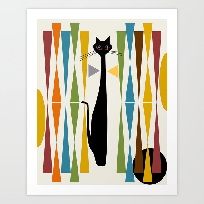 Mid-Century Modern Art Cat 2 Kunstdrucke