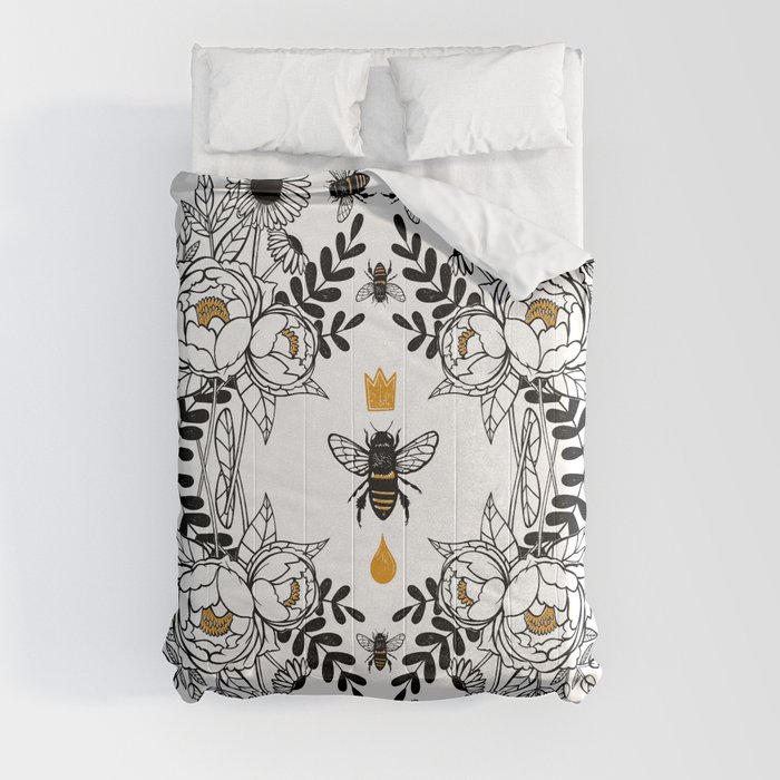Queen Bee Comforters by JoanaRosaC | Society6