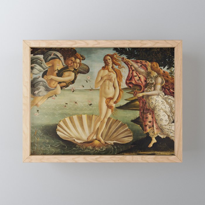 The Birth of Venus by Sandro Botticelli Framed Mini Art Print