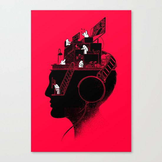 Everyday is a New Soundtrack Canvas Print