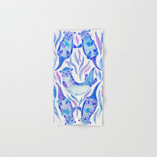 Five Otters – Indigo Ombré Hand & Bath Towel