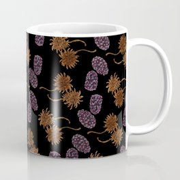 Sweetgums and Blackberries Paisley Botanical Print Mug