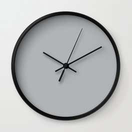 Best Seller Pale Gray Solid Color Parable to Jolie Paints French Grey - Shade - Hue - Colour Wall Clock