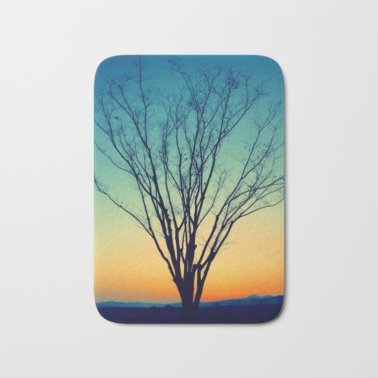 Winter Sunset Tree Bath Mat