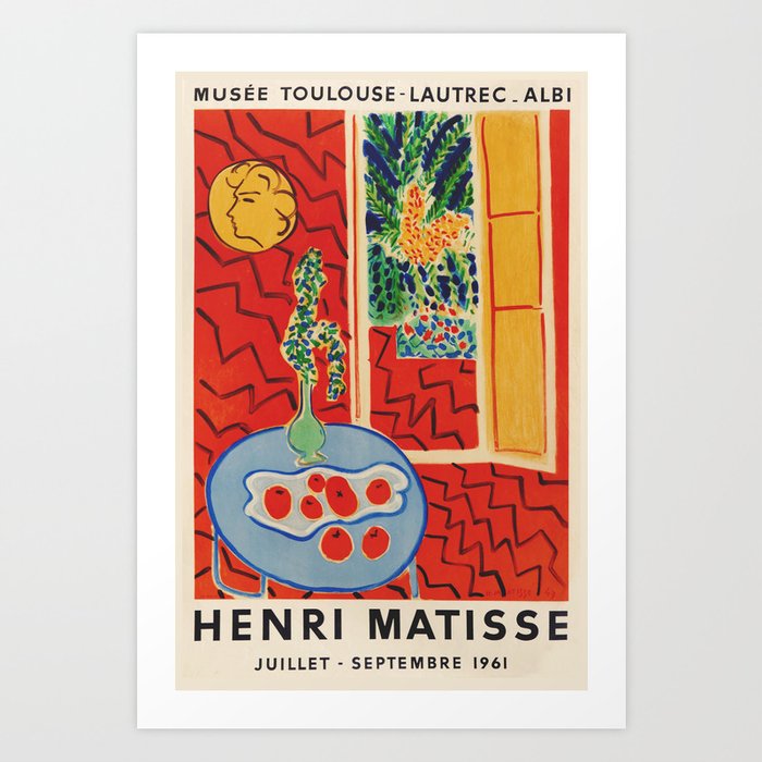 Henri Matisse - Exhibition poster Albi 1961 Art Print