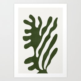 Alga, Seaweed, Green Plant Art Print