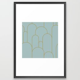 Art Deco Arches Framed Art Print