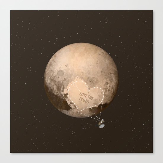 Love the Pluto Canvas Print