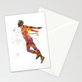 Winning runner in watercolor Stationery Card