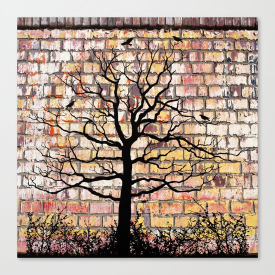 Graffiti Tree Canvas Print