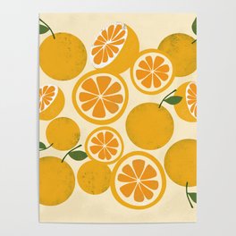 Oranges fruit  Poster