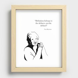 Toni Morrison Recessed Framed Print
