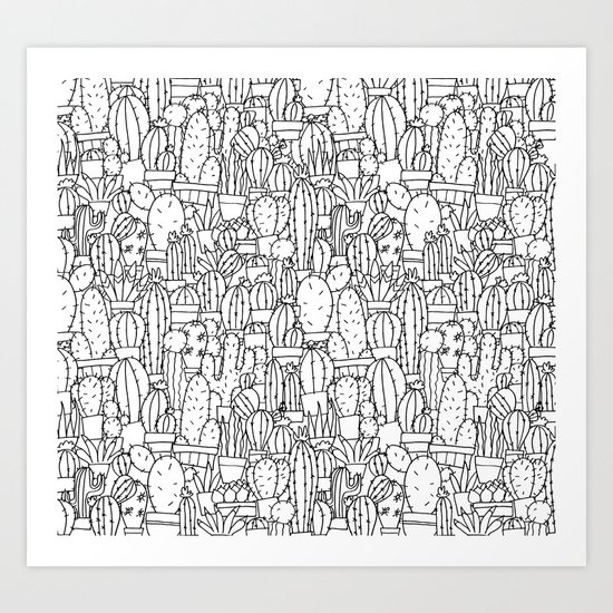 Cool as a Cactus Art Print