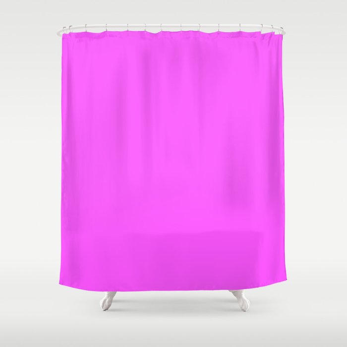 Joyful Jumble ~ Bright Fuchsia Pink Shower Curtain