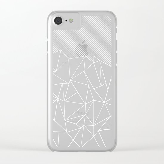 Ab Lines 45 Black Clear iPhone Case