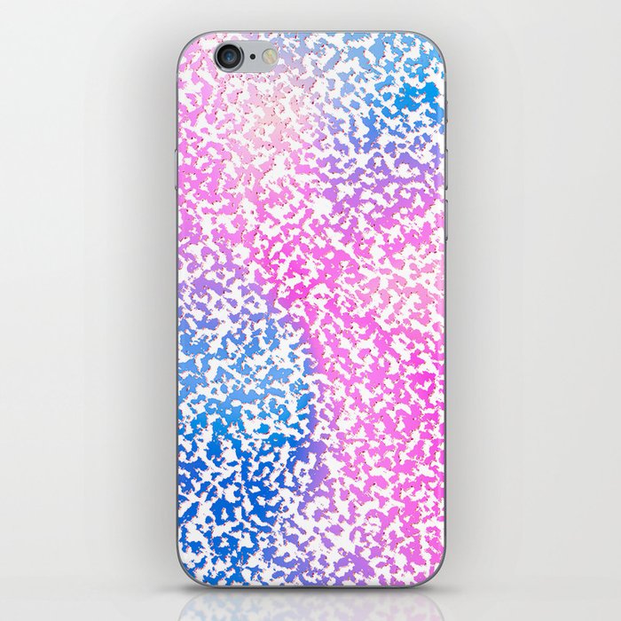 Elegant Abstract Pink Coral Lilac Gold Gradient Animal Print iPhone Skin