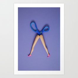 Scissor Legs  Art Print