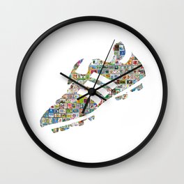 Philately Copa Mundial Soccer Cleats Wall Clock