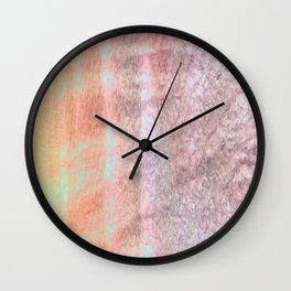 shimmering in tropical sunset orange Wall Clock