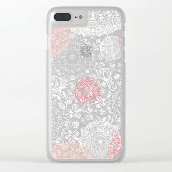 HAPPY GO LUCKY - BOHO WOOD Clear iPhone Case