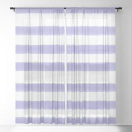 Stripes Lilac Sheer Curtain