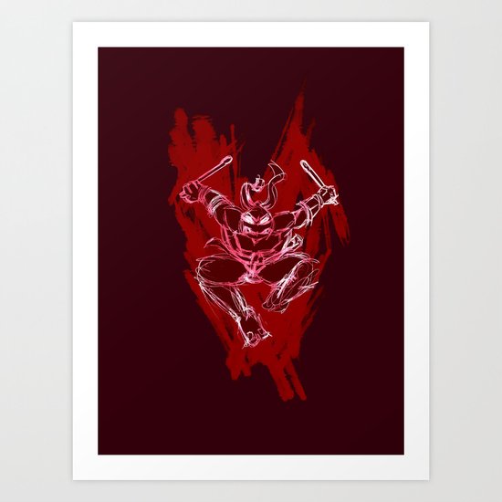 TMNT Rock: Raph Art Print
