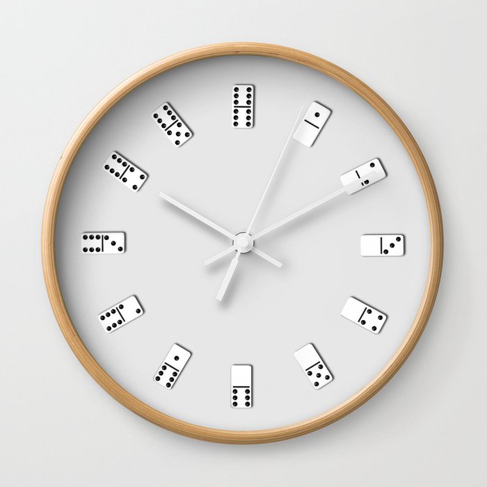 Dominoes Clock Wall Clock