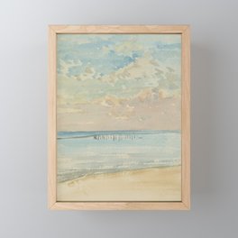 Southend–Sunset Framed Mini Art Print