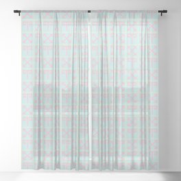 Aries symbol pattern. Digital Illustration Background Sheer Curtain