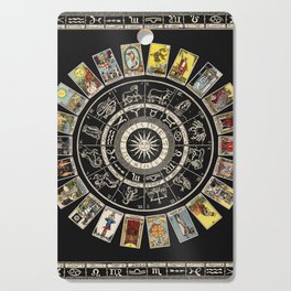 The Major Arcana & The Wheel of the Zodiac Cutting Board