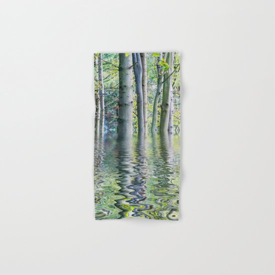 SERENE GREEN SCENE Hand & Bath Towel