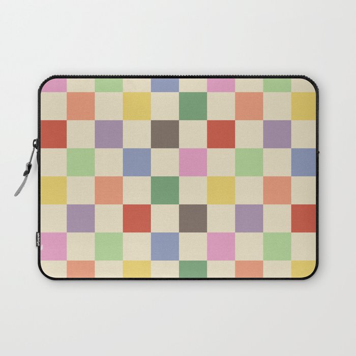 Colorful Checkered Pattern Laptop Sleeve