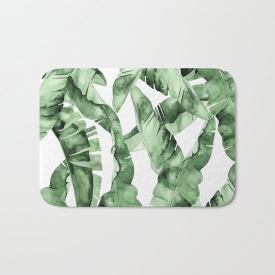 Banana Leaves Bath Mat
