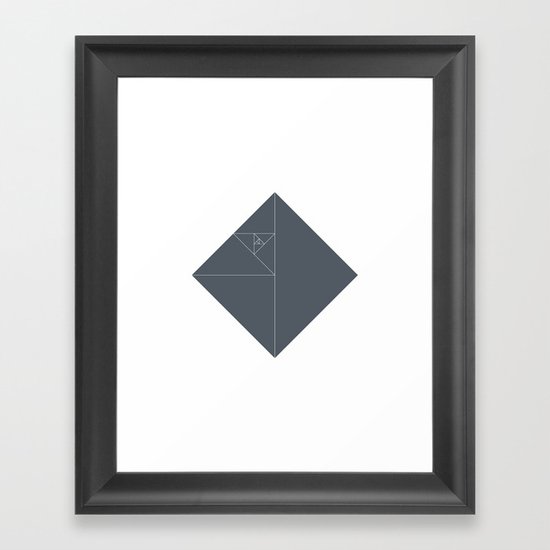 #51 Death star – Geometry Daily Framed Art Print