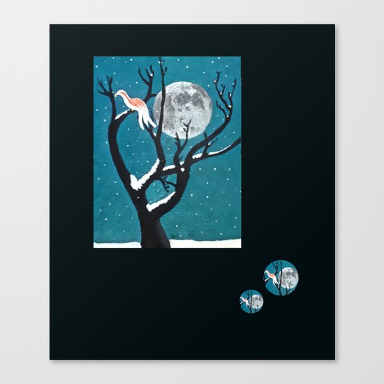 January Moon Canvas Print