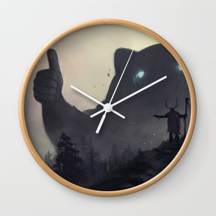 Yo Bro Is It Safe Down There In The Woods Yeah Man S Cool Wall Clock By Tomislav