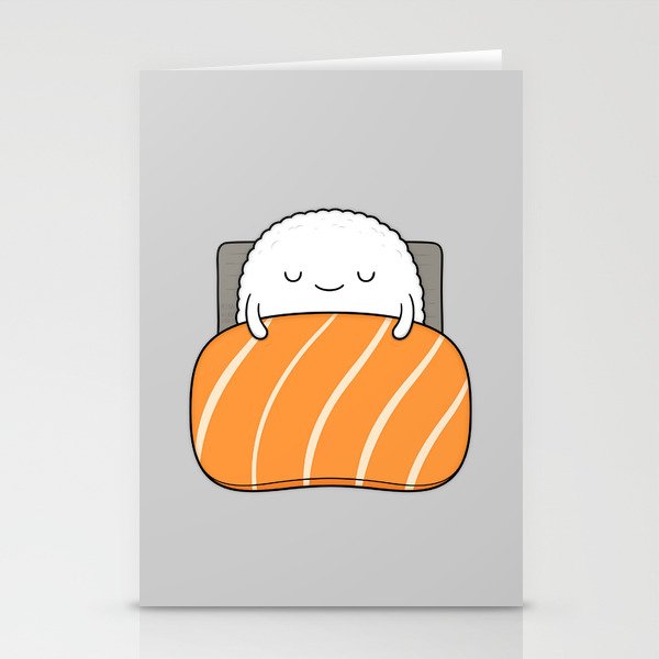 sleepy sushi Stationery Cards