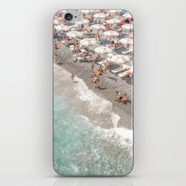 Italian Summer by the Sea Photo | Amalfi Coast Beach in Soft Color Art Print | Italy Travel Photography iPhone Skin