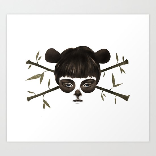 Pirate Panda Art Print