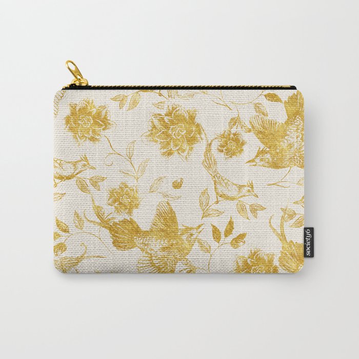 Oriental birds gold Carry-All Pouch