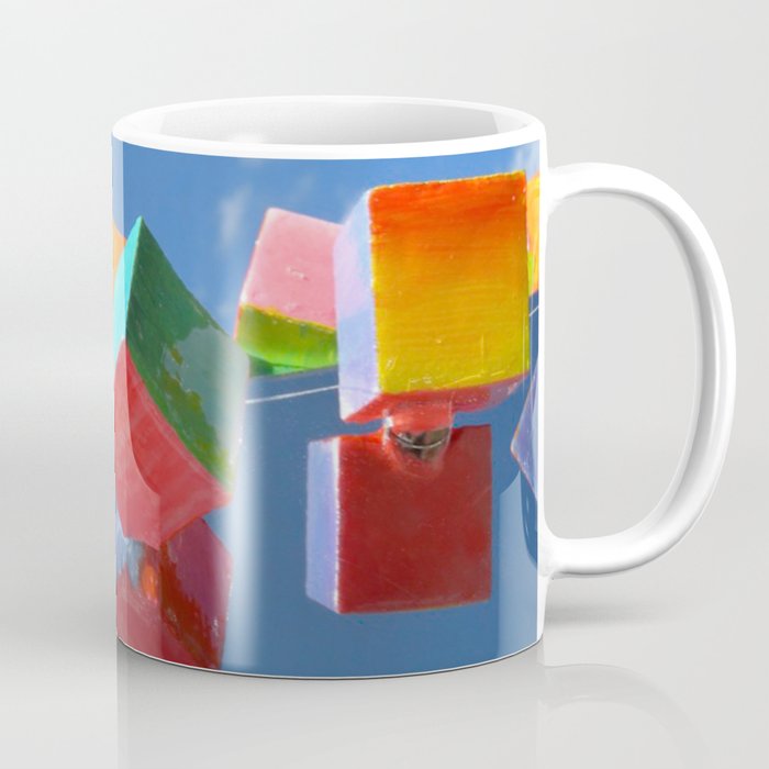 Color Cubes in the Sky Coffee Mug