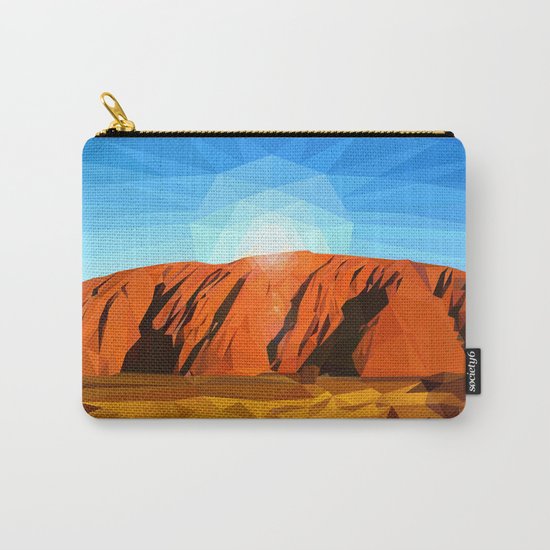 Uluru the Mighty Dreamer - Ayers Rock, Outback - Australia Carry-All Pouch