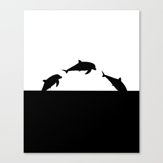 Dolfin Jumps Canvas Print