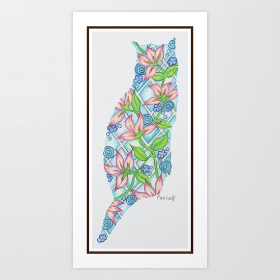 TropiKitty Art Print