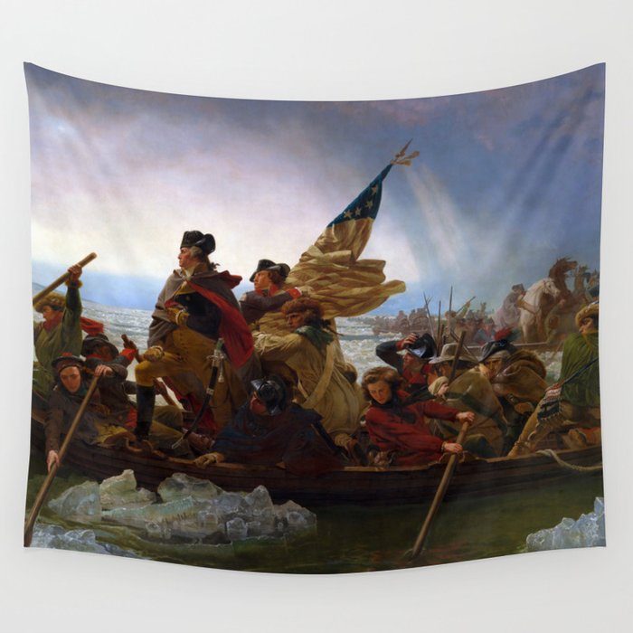 Washington Crossing the Delaware by Emanuel Leutze (1851) Wall Tapestry