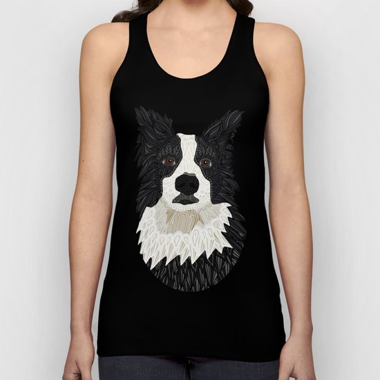 Beautiful Border Collie Unisex Tank Top